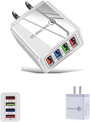 4 Port USB Fast Quick Charge QC 3.0 USB Hub Wall Charger Power Adapter US Plug