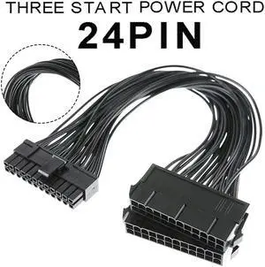 Acaigel 30CM 24pin Power Cable Adapter Connector Cord For PC Computer ATX Motherboard