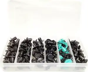 Paiying 120pc Cars Fastener Clips Door Panel Interior Lining Bumper Fender Plastic Screw
