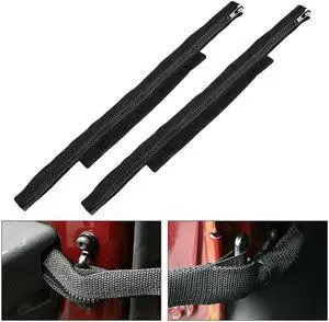 Yingshan Black Door Limiting Pull Strap Protector Stopper Tie For Jeep Wrangler JK 07-17