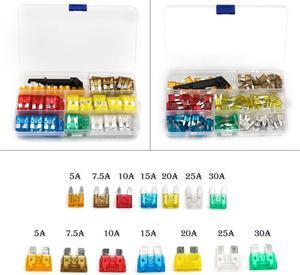 Acaigel 242PCS Boxed Micro Car Blade Fuses Kit 5 7.5 10 15 20 25 30A Fuse Assortment Kit