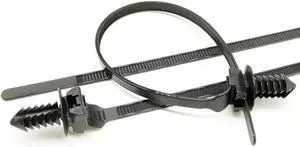 Paiying 50 Car Mount Tie Wrap Release Nylon Bundled Cable Fastener Self-lock Plastic Zip