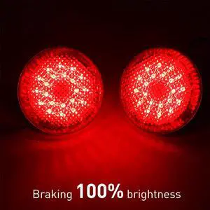 Paiying Red Lens LED Tail Rear Bumper Reflector Lights For Toyota Corolla 2007-2010 Paiying Red Lens LED Tail Rear Bumper Reflector Lights For Toyota Corolla 2007-2010