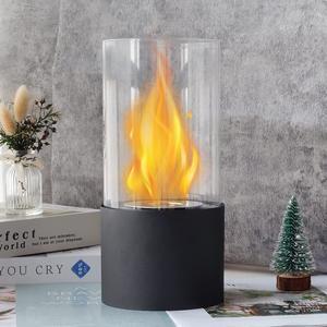 Tabletop Fire Bowl Pot|Indoor/Outdoor Portable Tabletop FireplaceClean-Burning Bio Ethanol Ventless Fireplace