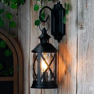 Battery Powered Metal Lamp 10'' Tall Decorative Cordless Table Lamps LED Edison Lights Hanging Lamps with Metal Hook