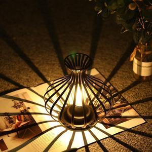 JHY DESIGN Table Lamp LED Wireless Lamp Nightlight 7.5inch Height Modern Nordic Style Battery-Powered Lamp Decorative Bedside Lamp for Home Bedroom Indoor Outdoor Table Garden Party Weddings(Black)