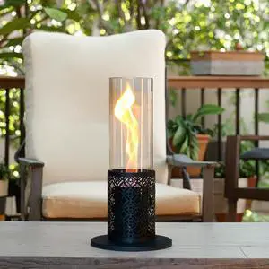 Tall Tabletop Fire Pit Portable Indoor & Outdoor Table Top Fire Pit
