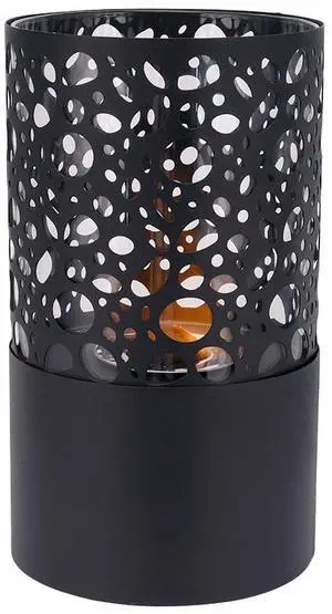 Tabletop Fire Pit Portable Indoor & Outdoor Table Top Fire Pit 11.6''H Black