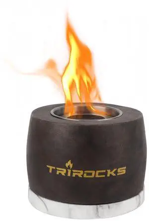 Tabletop Fire Pit Portable Indoor & Outdoor Portable Concrete Fire Pit