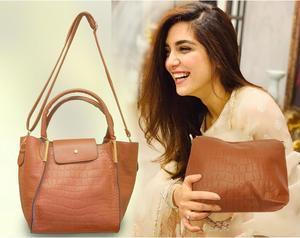 Midsize Faux Leather Tote Bag   Shoulder Bag + Companion Crossbody Purse - Tan