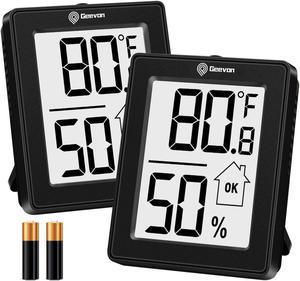 1pc/2pcs Indoor Thermometer Hygrometer, Desktop Digital Thermometer With  Humidity Gauge