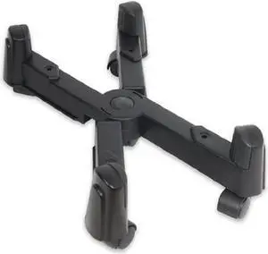 Computer Tower Stand, CPU Holder Desktop Stand Desktop ATX-Case Mobile Cart Holder Adjustable Width with 4 Caster Wheels, Fits Most Computer Cases Under Desk, Black