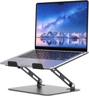 Bailink Laptop Stand for Desk, Portable Adjustable Laptop Riser, Ergonomic Design Computer Holder, Metal Laptop Mount Elevator Compatible with 10 to 15.6 Inches PC Computer, Black
