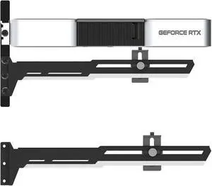 Bailink Graphics Card GPU Brace Support Video Card Sag Holder/Holster Bracket,Adjustable Length and Height Support,Black and White