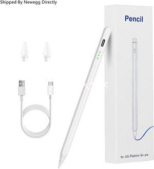 Stylus Pen for iPad 2018-2024, Fast Charging Pencil with Tilt Sensitivity & Palm Rejection, Magnetic Pen for iPad Air 3/4/5/M2, iPad Mini 5/6, iPad 6/7/8/9/10, iPad Pro 11"/12.9"/M4