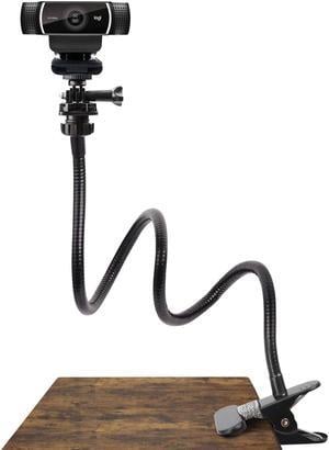 Bailink 25 Inch Webcam Stand, Flexible Desk Mount Clamp Gooseneck Stand compatible with Logitech Webcam C960 C930e C930 C920 C920S C922x C922 Brio 4K 360 Go pro and Other Devices with 1/4" Thread