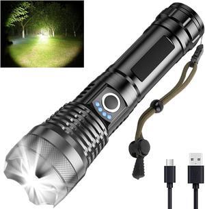 Bailink LED Flashlights, High Powered Super Bright Tactical Flashlight, Rechargeable, 5 Modes Zoomable Waterproof Flash Lights for Emergency, Outdoor, Home, Camping, Hiking