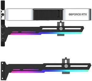 Bailink 5V 3PIN Addressable RGB Graphics Card GPU Brace Support Video Card Sag Holder,Built-in 5V ARGB Strip,Adjustable Length and Height Support