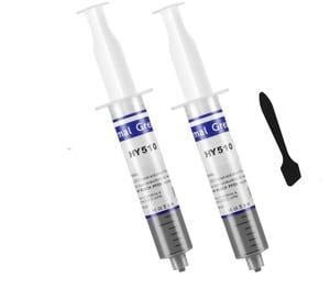 HY510-74g (37g*2) HY510 Thermal Paste Kit, Thermal Conductivity: >1.93W/m-k,Premium Performance Thermal Compound Paste Grease Heatsink for CPU, Processor,Computer, PS4, 74 Gram 1Pcs Black Scraper