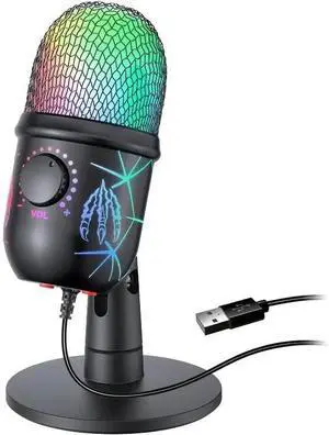 Bailink Gaming Microphone, USB Computer Microphone for PC, Mac, PS4/5, Condenser Podcast Mic for Studio Recording, YouTube, Streaming, with Headphone Jack, Led Light, Mute, Gain, Noise Cancellation Bailink Gaming Microphone, USB Computer Microphone for PC, Mac, PS4/5, Condenser Podcast Mic for Studio Recording, YouTube, Streaming, with Headphone Jack, Led Light, Mute, Gain, Noise Cancellation