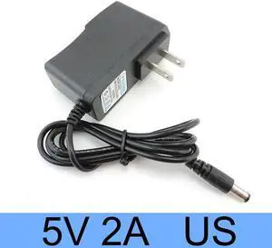 WIILGN 5V2A DC Output Power Adapter US Plug 90-240V AC Input Charger Supply for 3.5mmx1.35mm Jack USB 3.0 Powered Data Hub