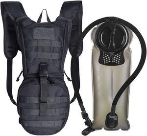 Tactical Hydration Pack Backpack 900D with 2.5L Bladder for Hiking, Biking, Running, Walking and Climbing