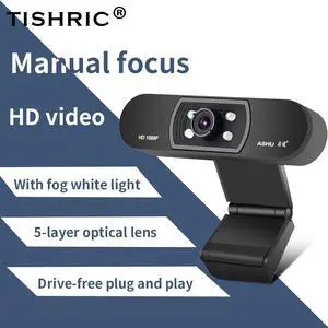 Ashu H800 Full HD Video Webcam 1080P HD Camera USB Webcam Focus Night Vision Computer Web Camera with Built-in Microphone Ashu H800 Full HD Video Webcam 1080P HD Camera USB Webcam Focus Night Vision Computer Web Camera with Built-in Microphone