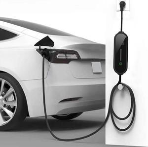 Ac 32a Electric Car Portable Ev Charging with 16 ft Cord, Level 2 110V, J1772 Plug, For Home Bmw Telsa,Includes Travel Bag