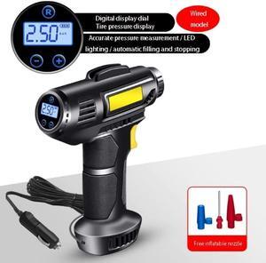 Car Tire Inflator Pump, Wired Portable Handheld Car Inflator Pump Bicycle Pump
