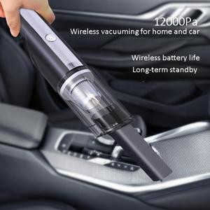 Car Vacuum Cleaner, Wireless Car With Strong Suction 12000Pa Handheld Vacuum Cleaner Small Mini Rechargeable Home Vacuum Cleaner