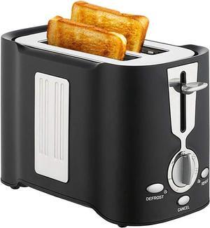 2 Slice Toaster, Quick & Even Results Every Time, Wide Slots Fit Any Size Bread Drop-Down Crumb Tray For Easy Clean Up, Stainless Stee