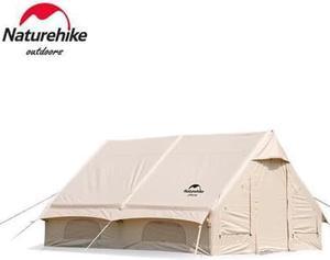 Naturehike 3*4m Extend Air 12.0 Large Inflatable Cotton Tent 4-6 Person Outdoor Cotton Cloth Family Tent With Air Pump Camping tent NH20ZP010