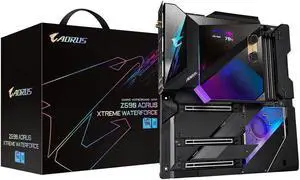 GIGABYTE Z590 AORUS XTREME WATERFORCE (Z590 AORUS XTREME WB) LGA 1200 Intel Z590 Extended ATX Motherboard with Triple M.2, PCIe 4.0, USB 3.2 Gen2X2 Type-C, Intel WIFI 6E, 2.5GbE LAN, AQUANTIA 10GbE B GIGABYTE Z590 AORUS XTREME WATERFORCE (Z590 AORUS XTREME WB) LGA 1200 Intel Z590 Extended ATX Motherboard with Triple M.2, PCIe 4.0, USB 3.2 Gen2X2 Type-C, Intel WIFI 6E, 2.5GbE LAN, AQUANTIA 10GbE B