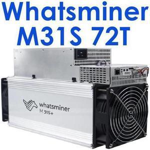 Whatsminer M31S 72T BTC Bitcoin Asic Miner Machine 3360W Include PSU Better Than M20S Antminer L3 S9 S17 T17e M3 M21S M30S Innosilicon T2 T3 A1066