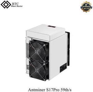 Bitmain Antminer S17 Pro 59T Bitcoin Mining Machine Bitmain S17pro Miner Machine Asic Miner 59Th/S
