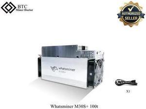 MicroBT mining SHA-256 algorithm BTC Miner Whatsminer M30S+ 100T 3400W PSU Included