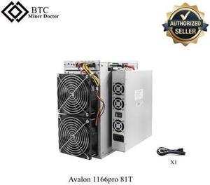 Avalon Asic Miner A1166 Pro 81T Bitcoin Crypto Mining Canaan Avalonminer 1166Pro