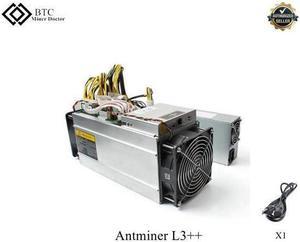 With power supply Scrypt Litecoin Miner 580MH/s LTC Come with Doge Coin Mining Antminer L3++ US Power Cord Cable Included