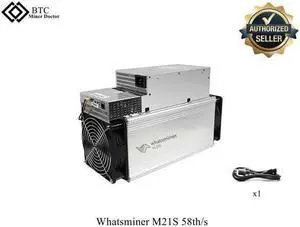 Efficiency of 60W (±5%) per TH Whatsminer M21S 58T From MicroBT Mining SHA-256