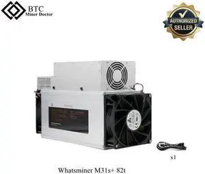 Whatsminer M31s+ 82th Bitcoin Algorithm Asic Miner Microbt Power Hash Miner PSU included