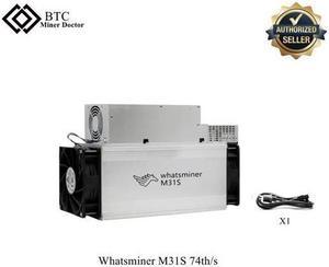 Microbt Whatsminer M31S 74th/s  Btc Bitcoin Miner M31s Whatsminer 3135W PSU Inlcuded