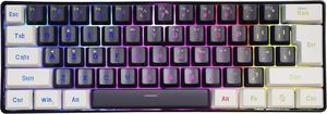 SAMA Wired Keyboard YG913 Short Gaming Keyboard Mechanical Feel 61Keys With RGB Backlit for ComputerLaptopDesktopNoteMac Black