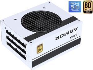 SAMA 80Plus Gold 750W Power Supply Full Voltage Full Modular 12VHPWR  FDB Fan PFC PSU ATX Gaming Power Supply Supports up to 4070TI Graphics Cards White 10 Year Warranty
