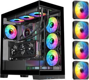 SAMA 4503 Dual USB3.0 and Type C Tempered Glass ATX Mid Tower Gaming PC Com...