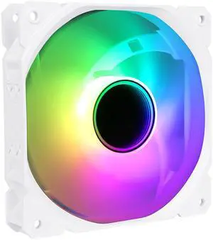 SAMA INFW PC Case Fan, 120 mm High Performance Fixed-color fan , ARGB lighting, 4pin IDE power connector, White SAMA INFW PC Case Fan, 120 mm High Performance Fixed-color fan , ARGB lighting, 4pin IDE power connector, White