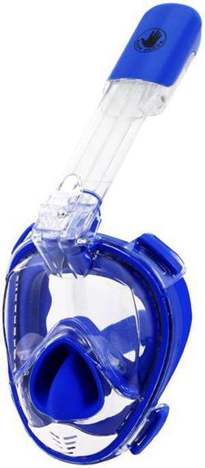 Adult Aire Free Breathing Swimming Diving Snorkel Mask with GoPro Mount (Blue)