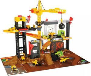 Dickie Toys Construction Playset with 4 Diecast Cars