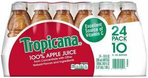 10 oz 24 pkTropicana 100 Apple Juice