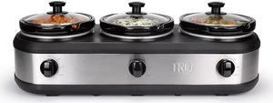 TRU Triple Slow Cooker 8"H x 26"W x 12"D 1.5-qt. capacity (each)