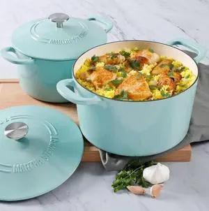 4-Quart and 7-Quart Enamel on Cast Iron Dutch Ovens 1 Set